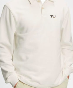 Mikina french terry polo biela